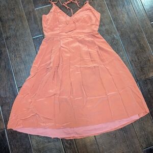 Madewell Rose Coral Sleeveless Dress